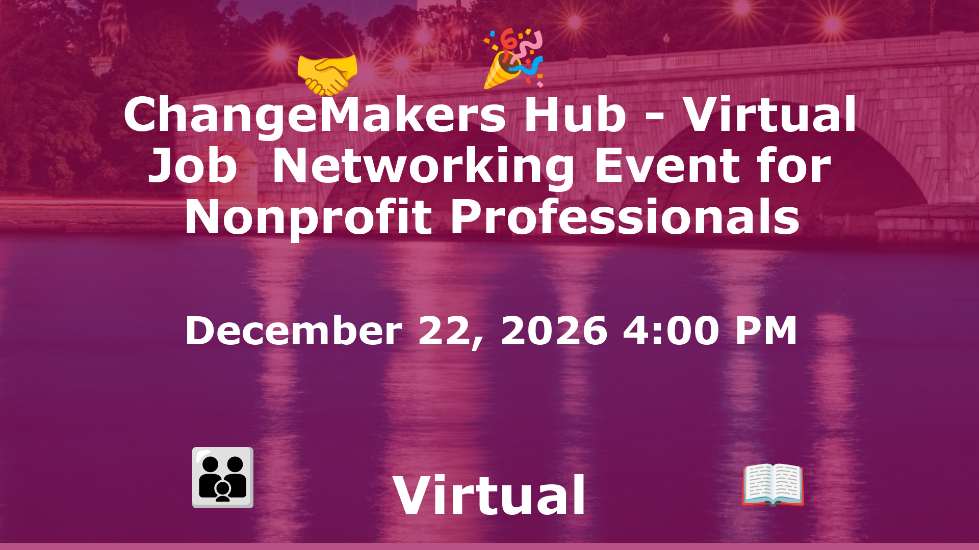 ChangeMakers Hub - Virtual Job  Networking Event for Nonprofit Professionals event image